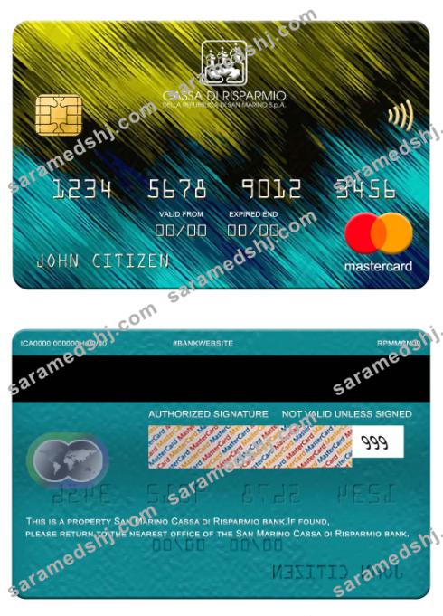 San Marino Cassa di Risparmio bank mastercard
